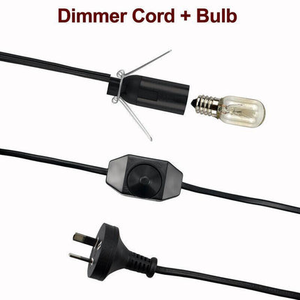 Himalayan Salt Lamp Dimmer Power Cord 1.8m Cable with FREE E14 15W Dimmable Bulb - Aimall