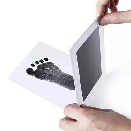 Baby Hand Footprint Photo Frame Kit Pet Safe Inkless Wipe Newborn Print Gift New - Aimall