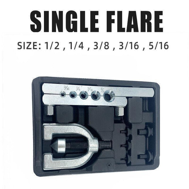Double Flaring Single Flare Tool Kit Fuel Brake Lines 3/16" - 1/2" AU Stock - Aimall