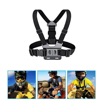 GoPro 3+ 4 5 6 7 8 Accessories Head Helmet Strap Chest Harness Mount Chesty - Aimall