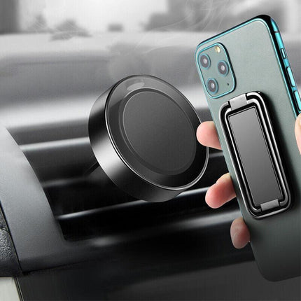 Universal Magnetic Car Phone Ring Holder Mount Stand For All Phone iPhone iPad - Aimall