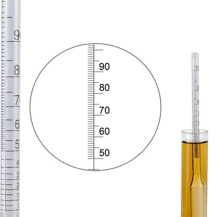 Alcohol Hydrometer Distilling 0-100% Meter with Measuring Cup 100ml AU Stock - Aimall