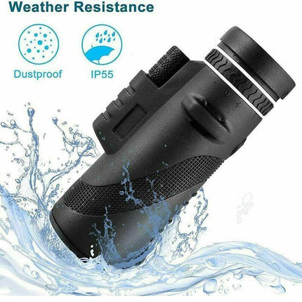 HD Portable Telescope Monocular For Travel Low Light Vision+ Phone Clip +Tripod - Aimall