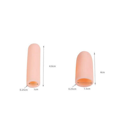 5PCS Silicone Finger Protector Finger Caps Tube Anti-slip Finger Cover AU Stock - Aimall