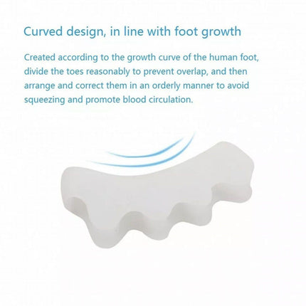 2xSilicone Gel Bunion Corrector Toe Separator Spreader Pain Relief Hallux Valgus - Aimall