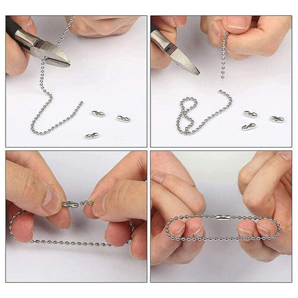 UPto20x Connector Roman Roller Blind Ball Chain Cord Joiner Vertical HollandPart - Aimall