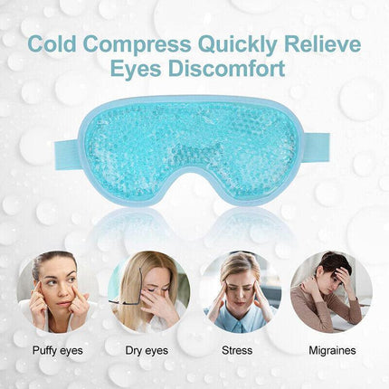 Gel Beads Eye Spa HOT/COLD MASK Reusable Cooling Ice Pack Pain Relief Tired Eyes - Aimall