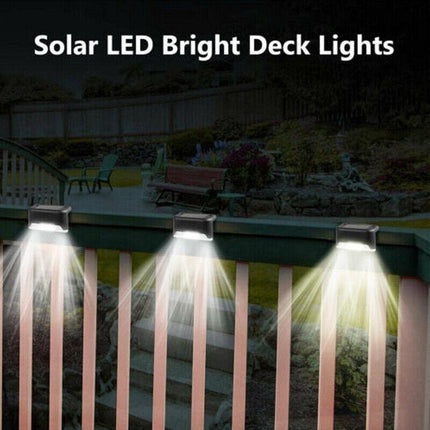 Solar LED Deck Lights Path Garden Patio Pathway Stairs Step Fence Lamp Outdoor - Aimall