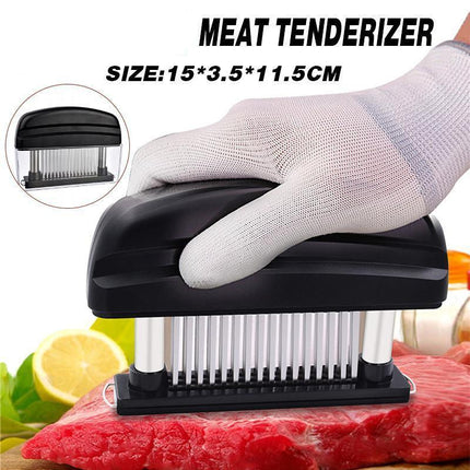 48-Blade Stainless Steel Meat Beef Tenderizer Jaccard Steak Chicken Pouch Hole - Aimall