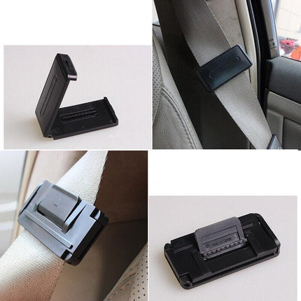 2X Car Seat Belt Clip Buckle Shoulder Tension Adjuster Clamp Auto Seatbelt Clips - Aimall