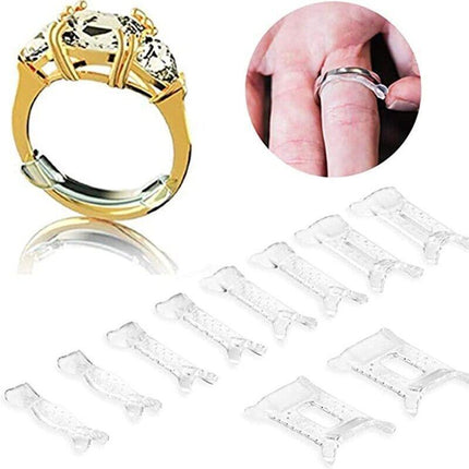 12x Invisible Tightener Ring Size Reducer Resizing Adjuster Pad Jewellery Tools - Aimall