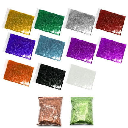 50G Fine Glitter Dust Powder Holographic Iridescent Metallic Body Nail Art Craft - Aimall