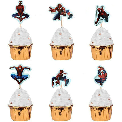 Jungle Animal Safari Woodland Cupcake Cake Topper Set Birthday Party Decoration - Aimall