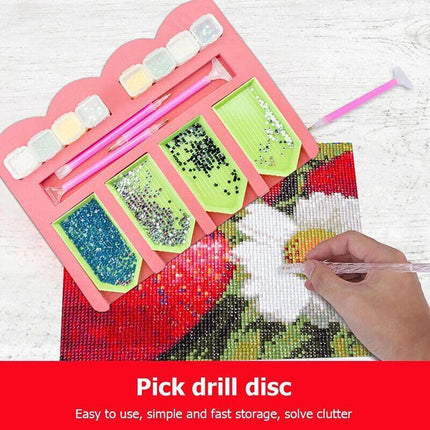 Diamond Painting Tray Organizer Holder Kit Drill Pens Tools Accessories DIY AU - Aimall