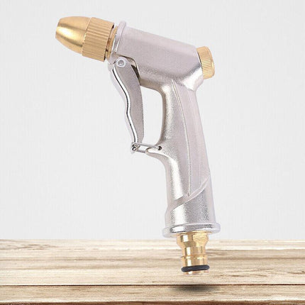 2PCS High Pressure Water Spray Gun Brass Nozzle Garden Hose Pipe Lawn Car Wash - Aimall