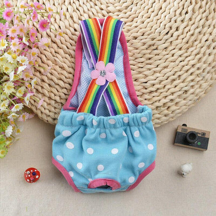 Female Pet Dog Cat Puppy Pant Menstrual Sanitary Nappy Diaper Wrap Underwear AU - Aimall