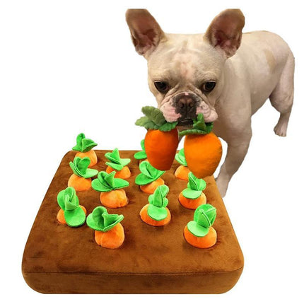 Carrots Plush Dog Toy Encourage Natural Foraging Skill Durable Interactives Dog - Aimall