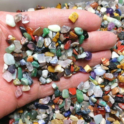 Mixed Stone Crystal Chips Small Colorful Gemstone Polished Stones-100g Bulk Lot - Aimall