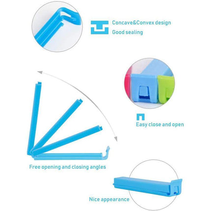 Plastic Sealing Bag Clip Sealer Clamp Kitchen Storage Food Snack Chips Seal Tool - Aimall
