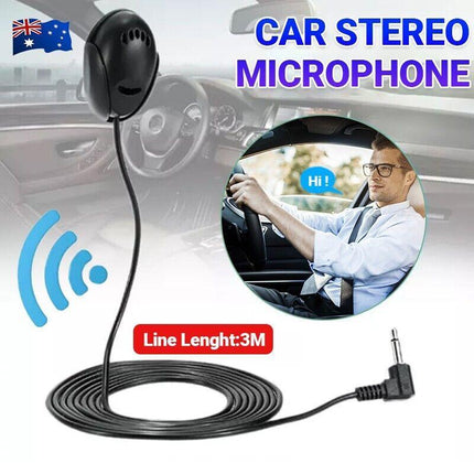 Car Radio 3.5MM External Microphone Mic For Wireless GPS Stereo Receiver - Aimall