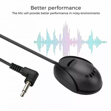 Car Radio 3.5MM External Microphone Mic For Wireless GPS Stereo Receiver - Aimall