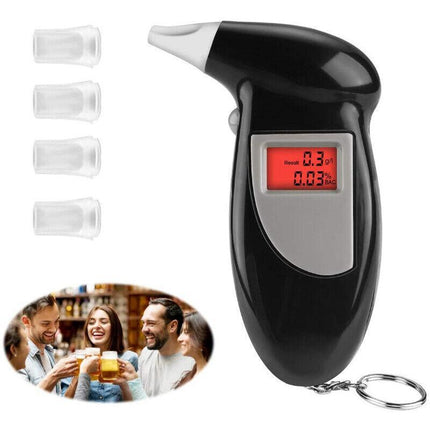 Police Breathalyser Self Analyzer Digital Detector Breath Alcohol Tester AU - Aimall