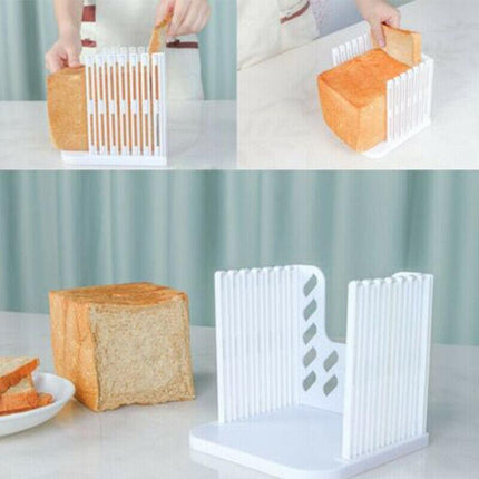 Kitchen Maker Slicing Cutting Tool Bread Toast Slicer Guide Cutter Mold Sandwich - Aimall