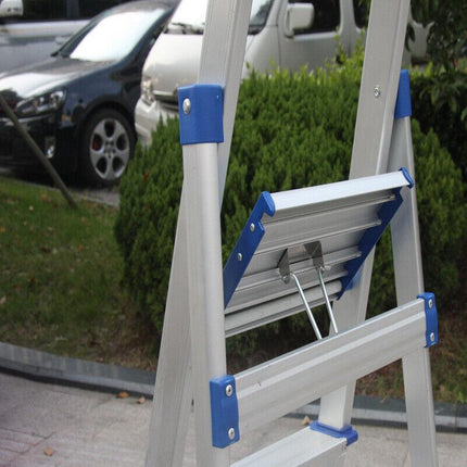 3/4/5 Step Multi-Purpose Folding Ladder Aluminium Light Weight Non Slip Platform - Aimall