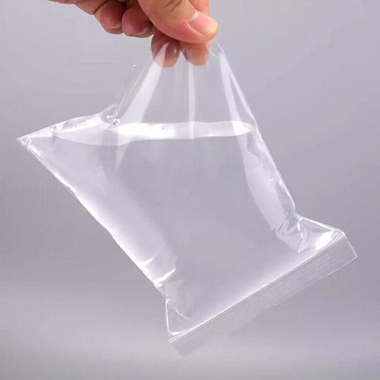 100/200/300/500PCS 10C Bulk Resealable Zip Bags PE Clear Plastic Bag Zipper AU - Aimall