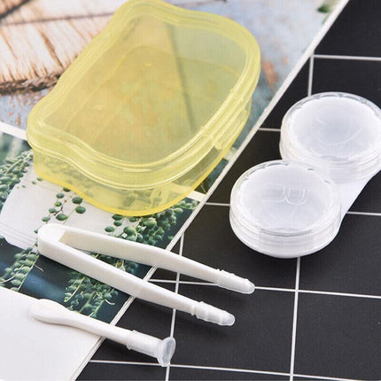 Contact Eye Lens Storage Case Tweezer & Soft Tip sucker Applicator KIT AU Stock - Aimall