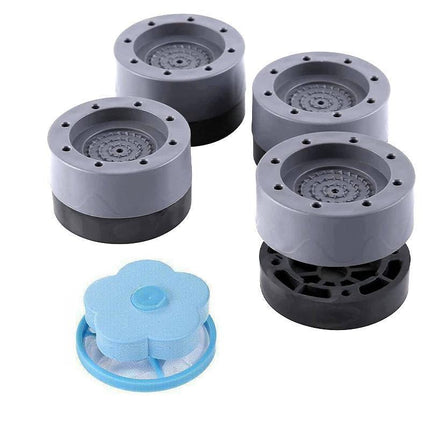 5pcs Anti Vibration Feet Pad Mats Washing Machine Non Slip Shock Proof Laundry - Aimall