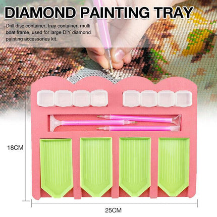 Diamond Painting Tray Organizer Holder Kit Drill Pens Tools Accessories DIY AU - Aimall