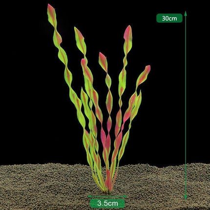 Green Artificial Plants Fish Tank Aquarium Aquatic Plants Simulated Water Grass - Aimall