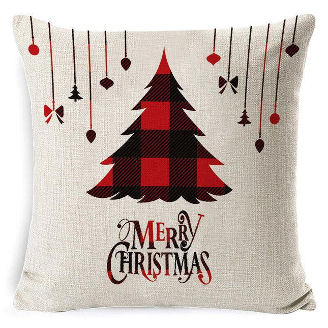 1PC Christmas Square Cushion Cover Throw Waist Pillow Case Sofa Home Decor AU - Aimall