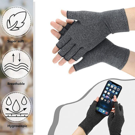 Arthritis Gloves Compression Joint Finger Pain Relief Hand Wrist Support Brace - Aimall