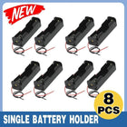 8 PACK 18650 Single Battery HOLDER Case Rechargeable 18650 Wire Lead LITHIUM - Aimall