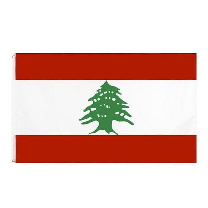 Large Lebanon Lebanese Flag Heavy Duty Outdoor LB 90x150cm - 3x5ft Stock - Aimall