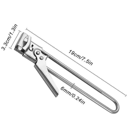Bottle Opener Multifunctional Beer Adjustable Stainless Steel Jar Lid Gripper AU - Aimall