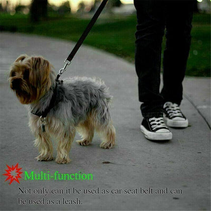 Dog Pet Safety Seat belt Clip for Car Vehicle Seatbelt Adjustable Harness LeadAU - Aimall