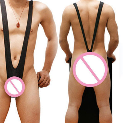 Men Borat Style Sexy Mankini Beach Swimming Thong Underwear Bodysuit Swimsuit Au Aimall