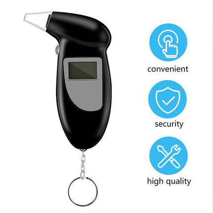 Police Breathalyser Self Analyzer Digital Detector Breath Alcohol Tester AU - Aimall