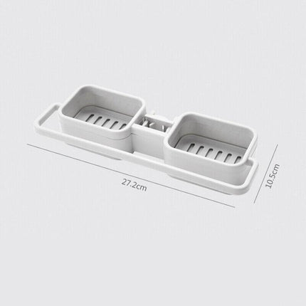 Kitchen Faucet Holder Soap Sponges Caddy Organizer Storage Rack Sink Basket - Aimall
