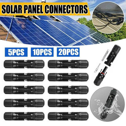 5-20 Pairs For Solar Panel Connectors IP67 30A Line Plug Socket Male & Female AU - Aimall