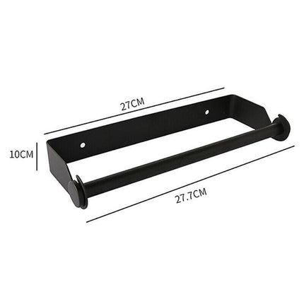 Paper Towel Holder Under Cabinet Wall Mount Stainless Steel Rack Kitchen - Aimall