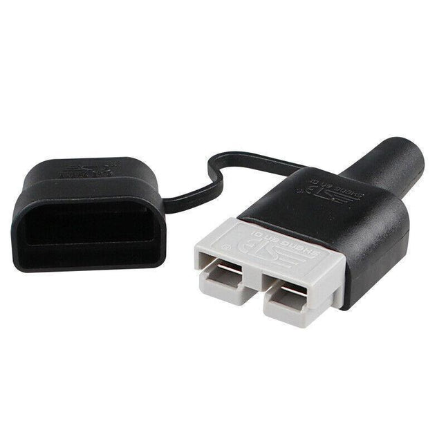 4PCS Waterproof 50A Anderson Plug Dust Cable Sheath Cover Black With Cap New AU - Aimall