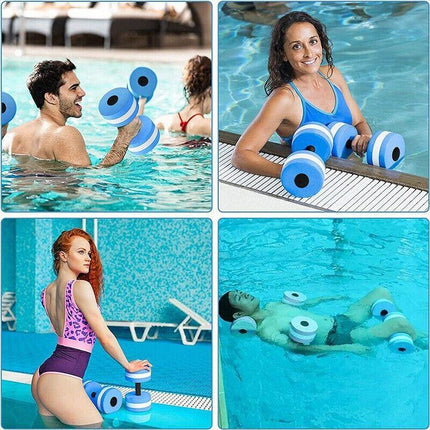 Water Dumbbells Aquatic Exercise Dumbells Water Aerobics Workouts Barbells AUS - Aimall