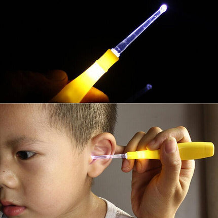 AU Tonsil Stone Remover Tool Stainless Steel Earwax Remover LED Light Earpick - Aimall