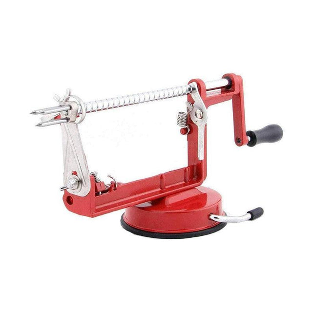 AU 3 in 1 Apple Peeler Red Kitchen Tool Slinky Machine Fruit Cutter Slicer Corer - Aimall