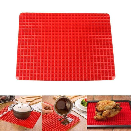 Tray Oven Pan Baking Mat Mould Sheet Liner Non-stick Silicone Cook Pyramid - Aimall