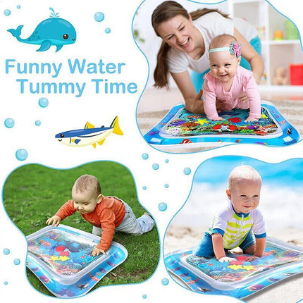 Baby Water Play Inflatable Mat Kids Children Infants Tummy Fun Time Sea World AU - Aimall